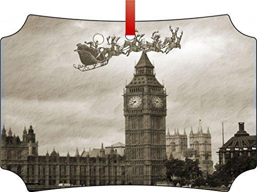 Vintage Santa over Parliament