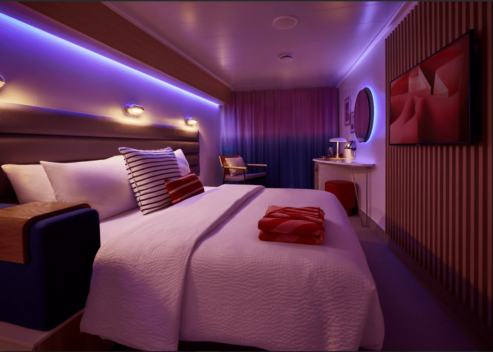 Virgin Voyages Bedroom